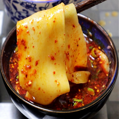 陜西特色美食楊陵蘸水面（褲帶面） 圖1
