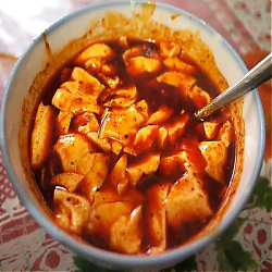陜西美食小吃乾縣豆腐腦